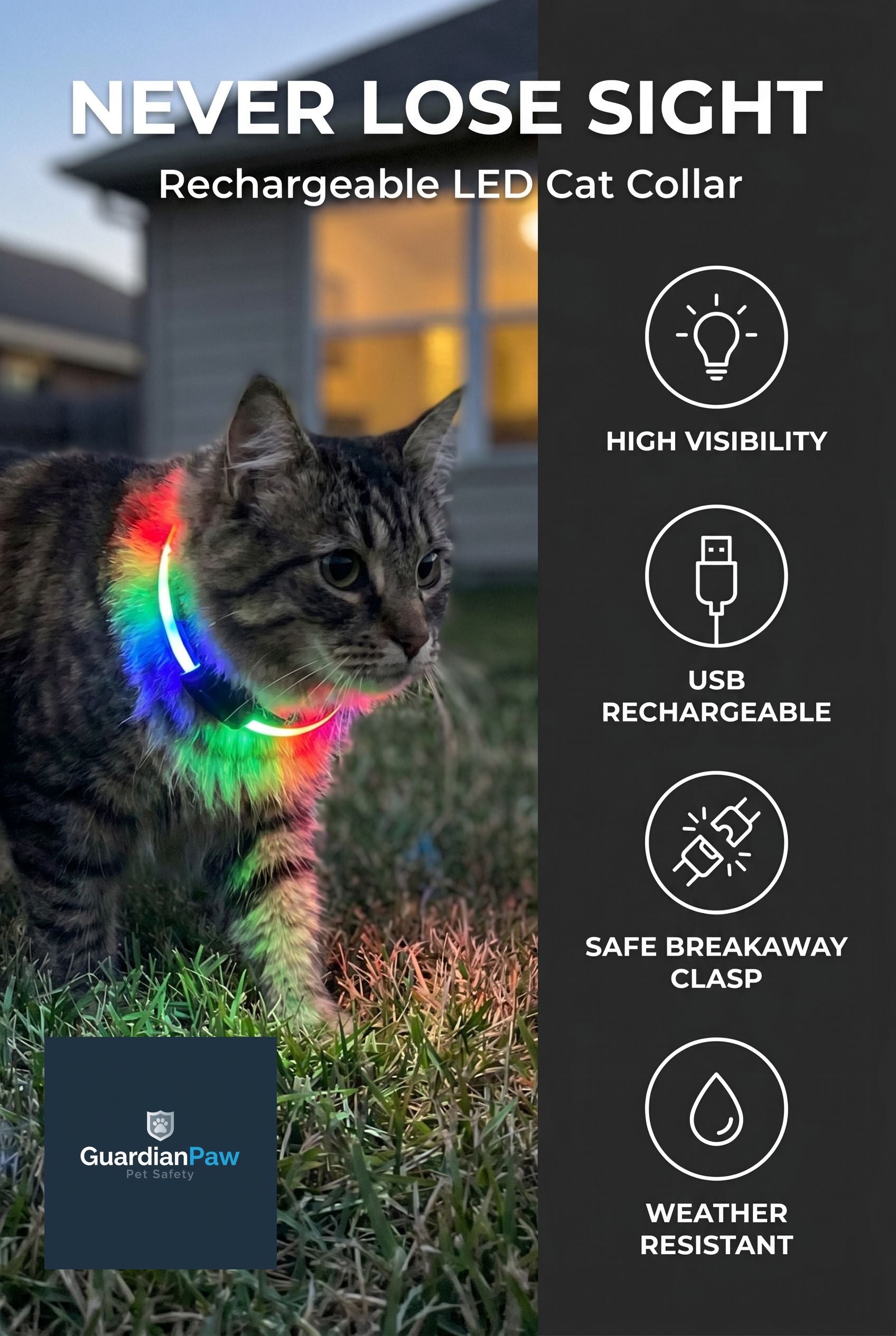 Rechargeable LED Cat Collar