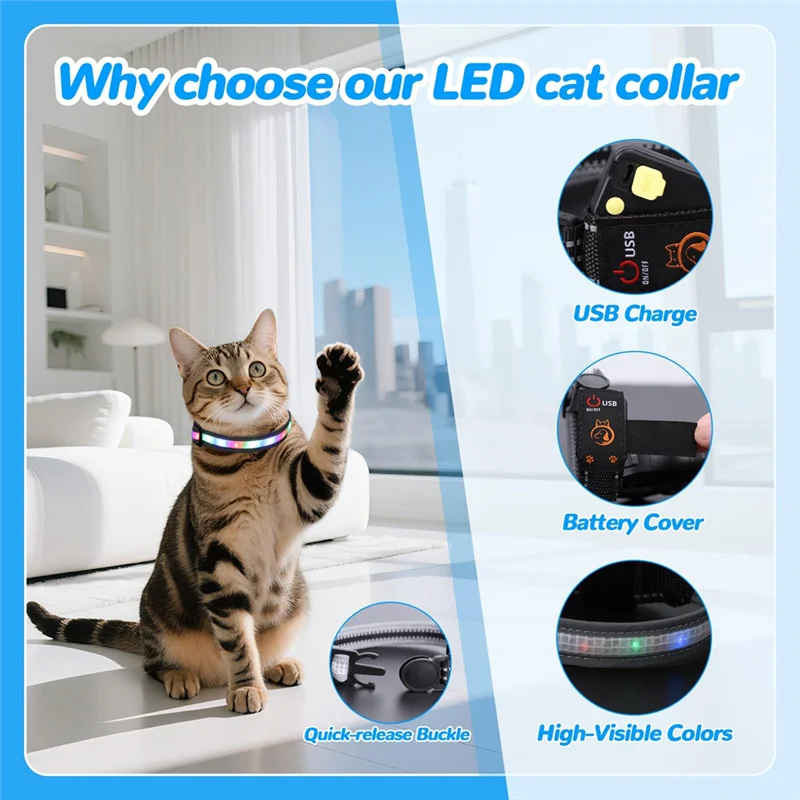 Rechargeable LED Cat Collar