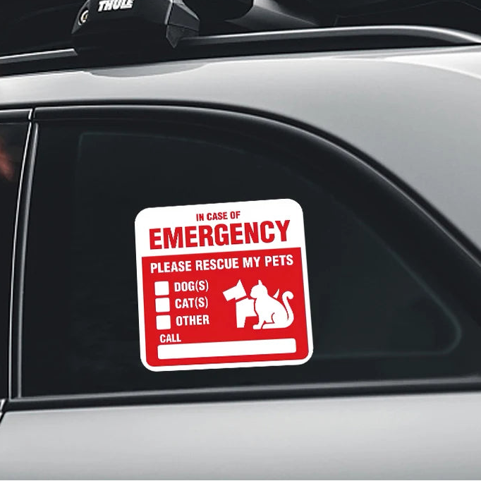 PET EMERGENCY STICKER