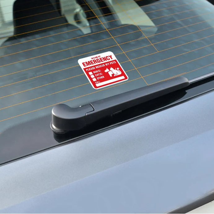 PET EMERGENCY STICKER