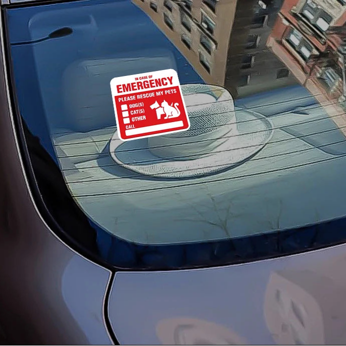 PET EMERGENCY STICKER