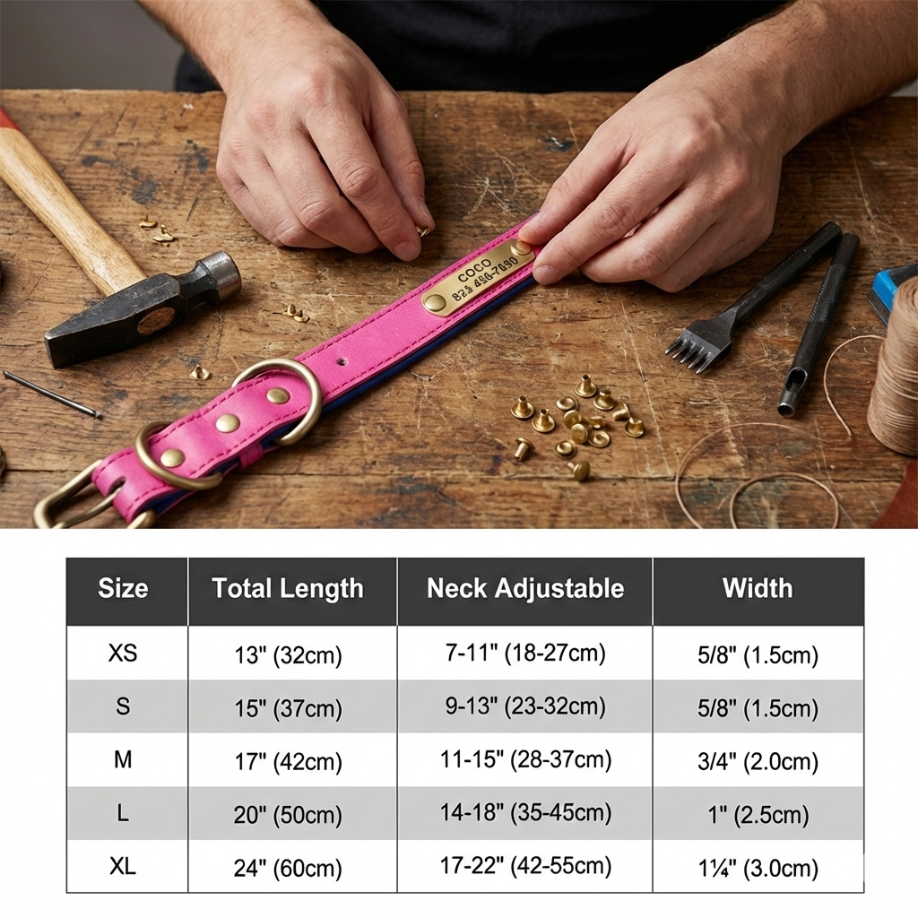 Personalised Pet Collar - Your Pets Name and Your Number