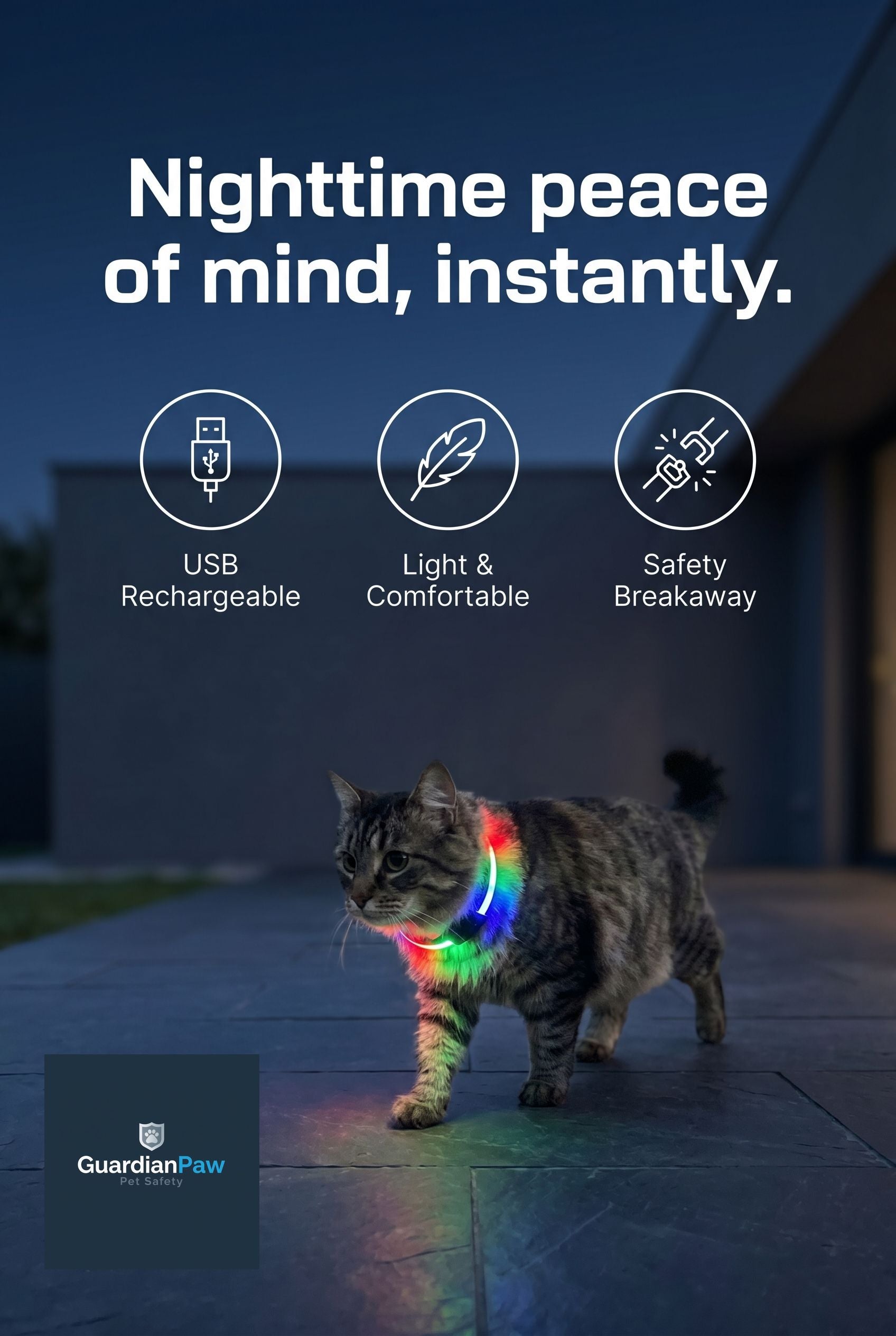 Rechargeable LED Cat Collar
