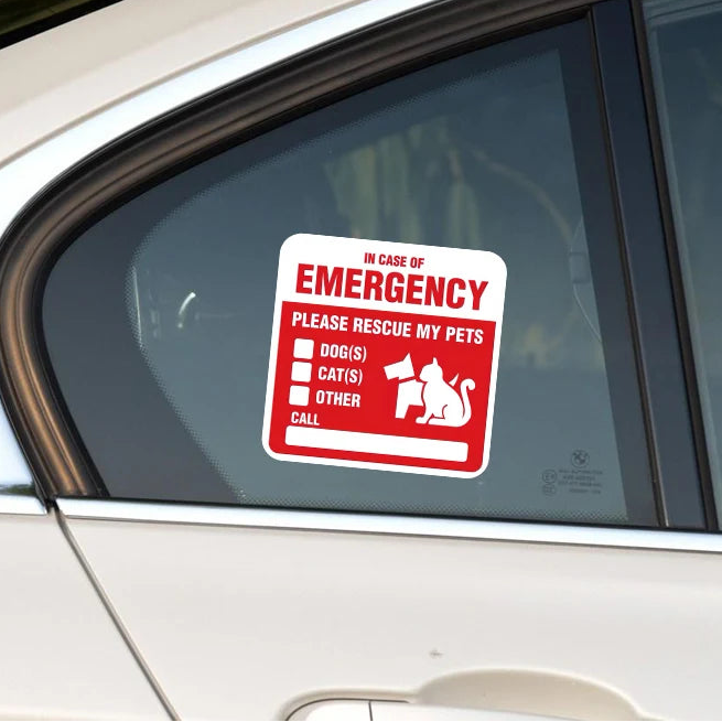 PET EMERGENCY STICKER