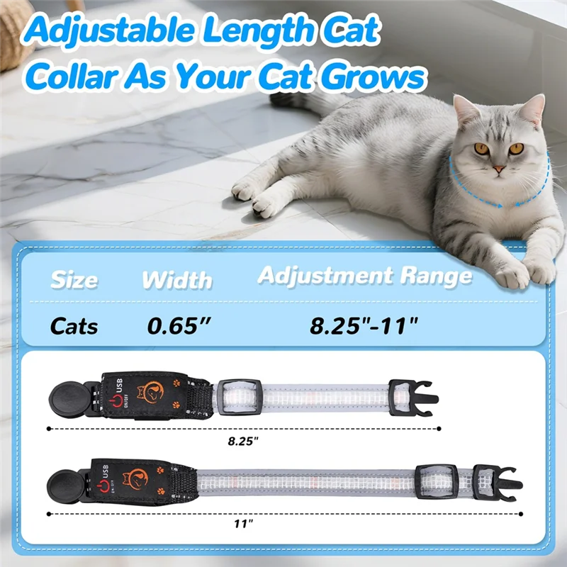 Rechargeable LED Cat Collar